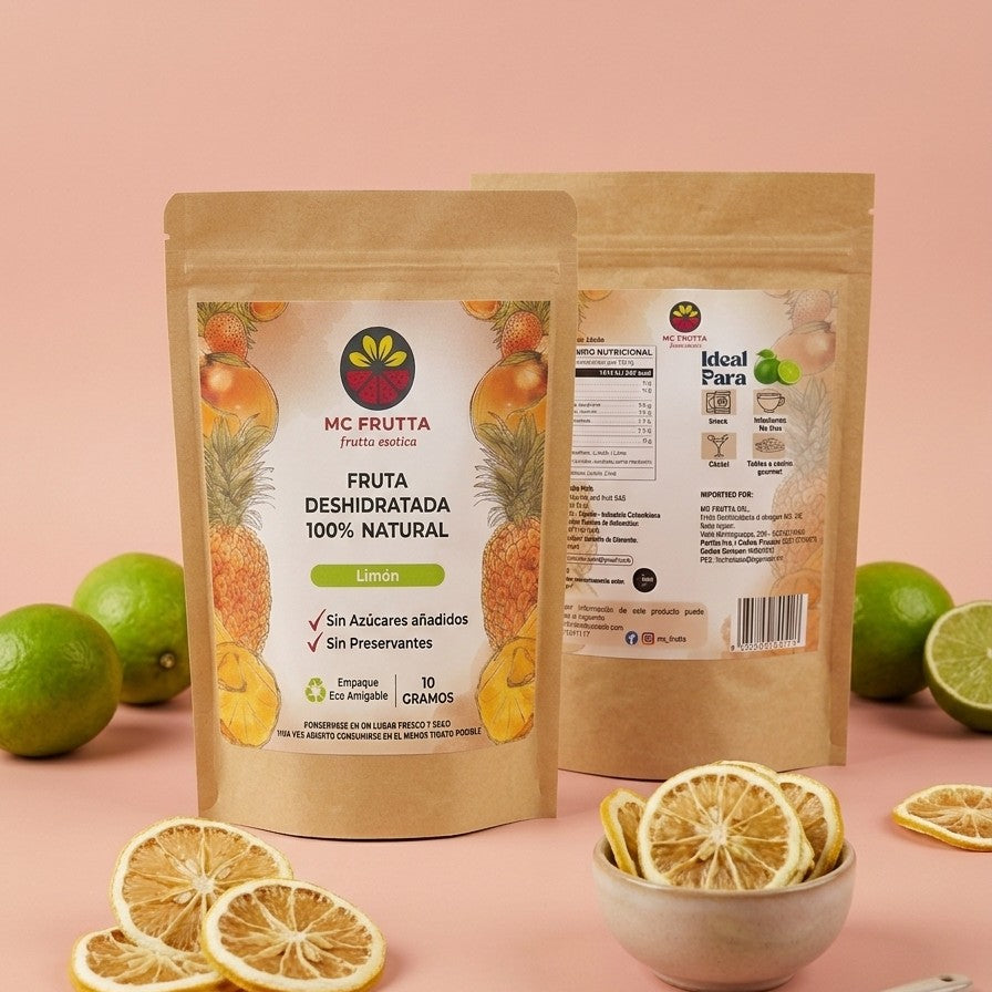 Fruta Deshidratada Limon "Cero Azucares" 120g - MC Frutta